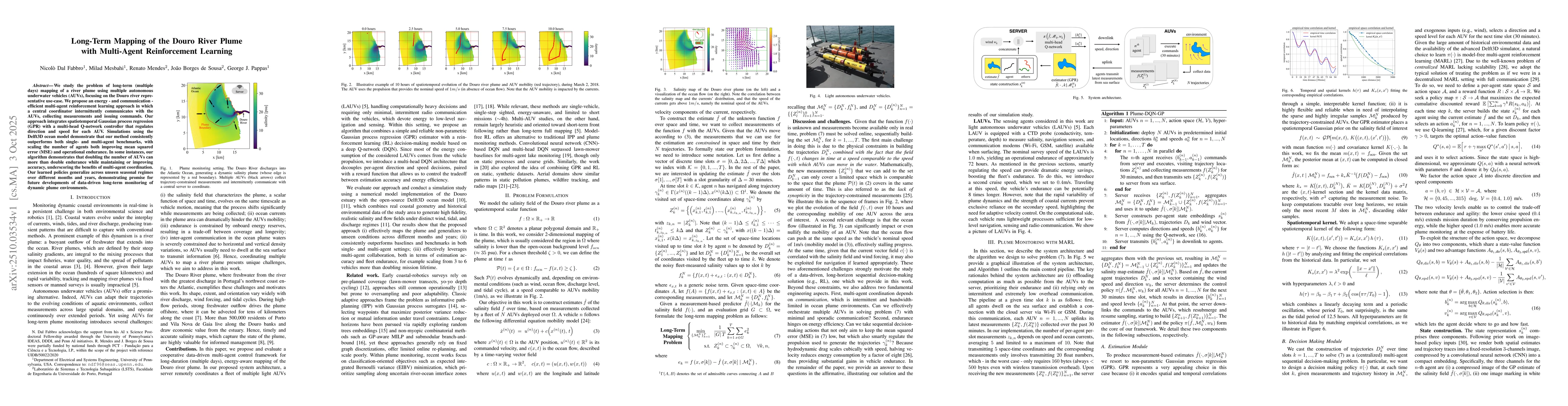 Thumbnail for Long-Term Mapping of the Douro River Plume with Multi-Agent
  Reinforcement Learning