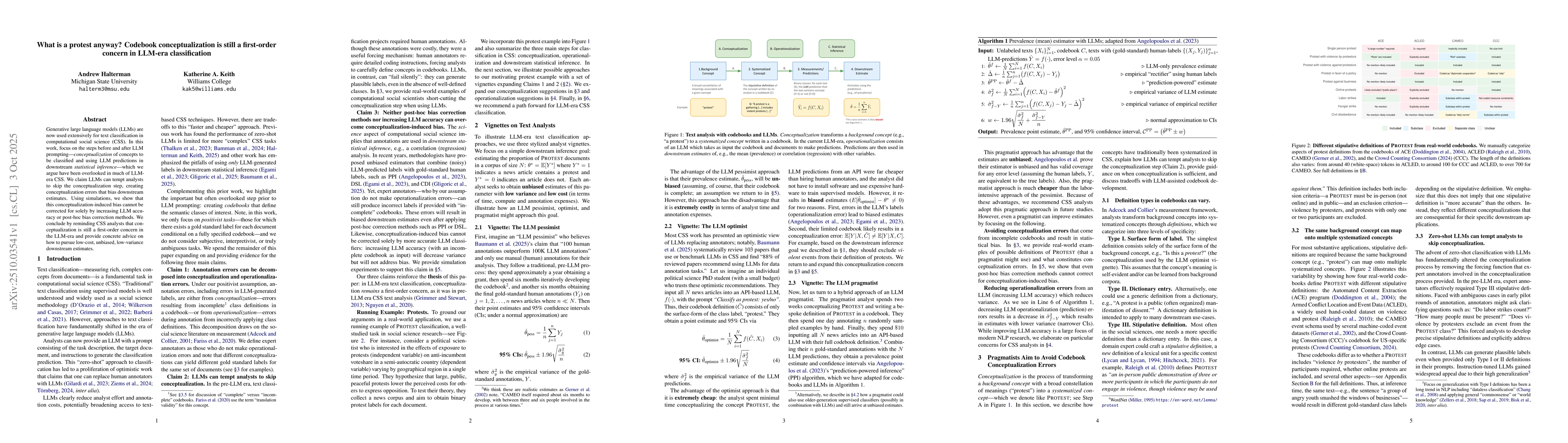 Thumbnail for What is a protest anyway? Codebook conceptualization is still a
  first-order concern in LLM-era classification