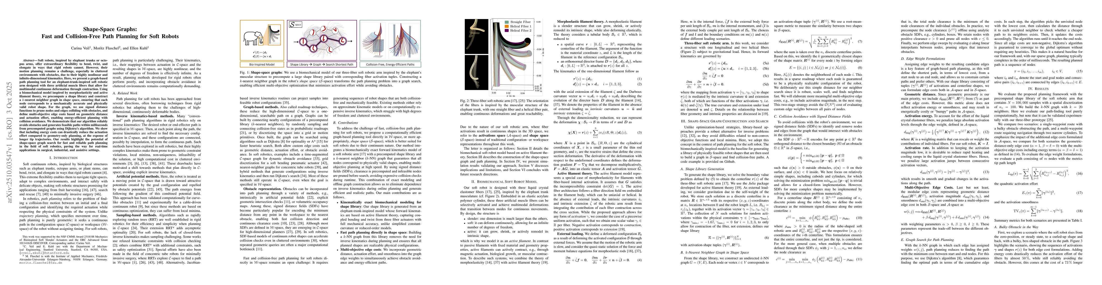 Thumbnail for Shape-Space Graphs: Fast and Collision-Free Path Planning for Soft
  Robots