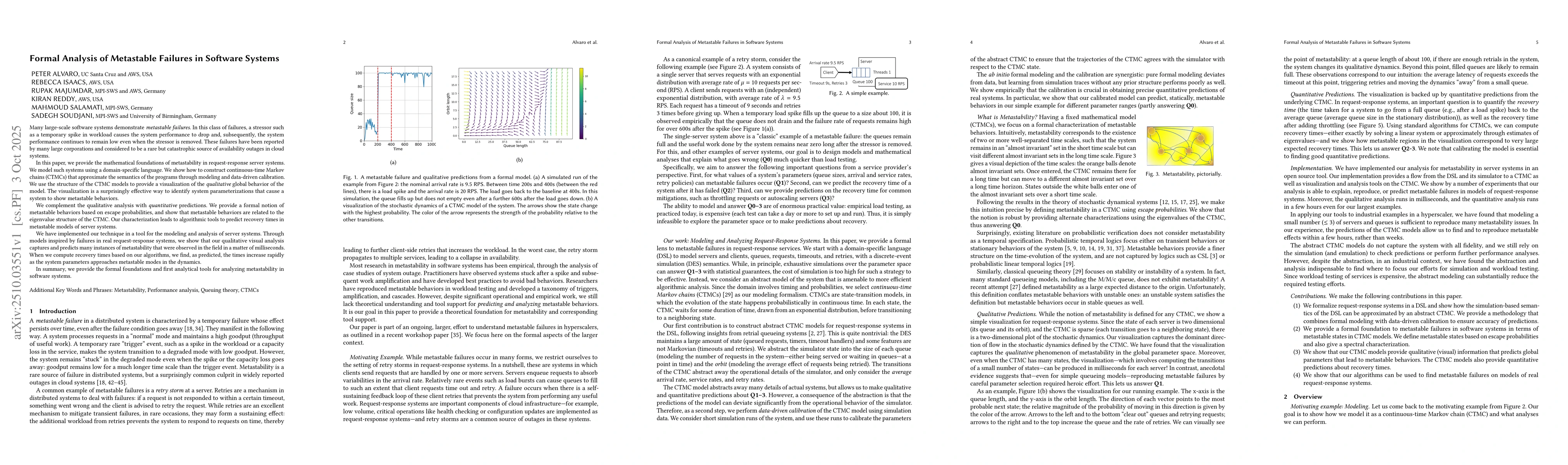 Thumbnail for Formal Analysis of Metastable Failures in Software Systems