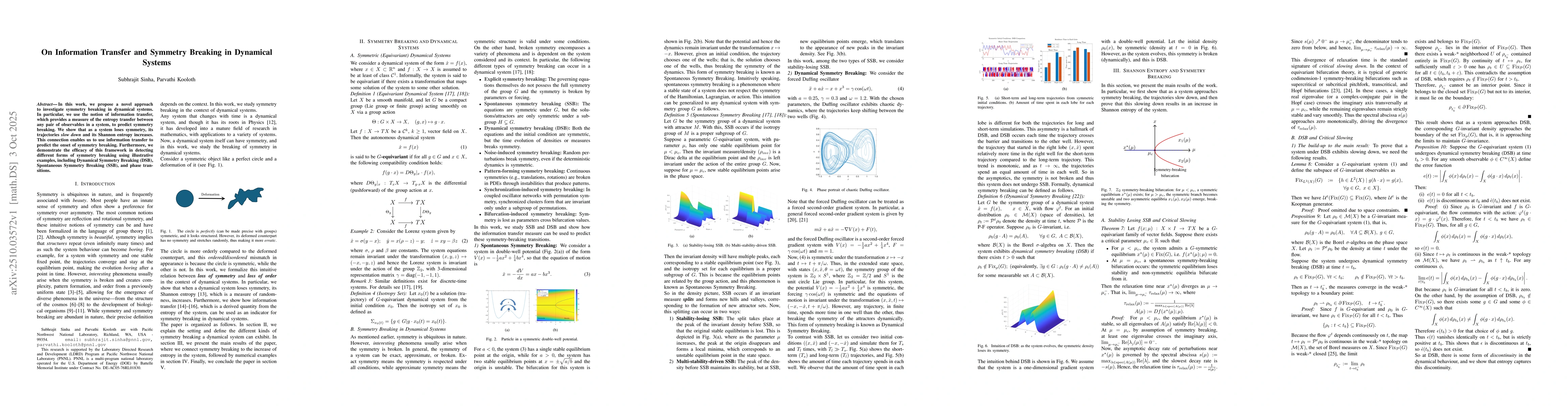 Thumbnail for On Information Transfer and Symmetry Breaking in Dynamical Systems
