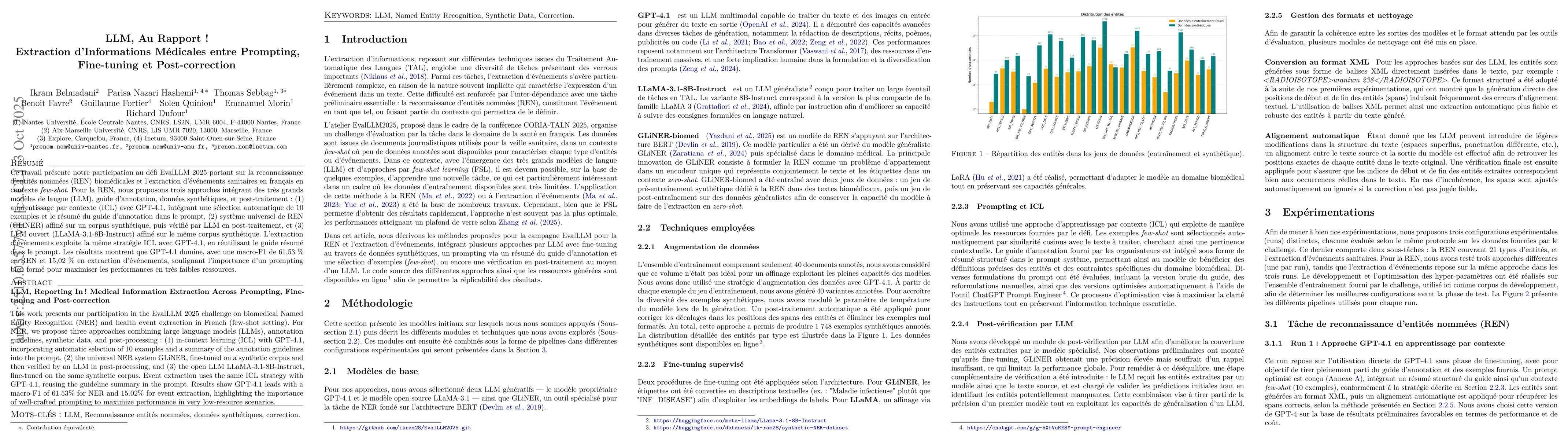 Thumbnail for LLM, Reporting In! Medical Information Extraction Across Prompting,
  Fine-tuning and Post-correction
