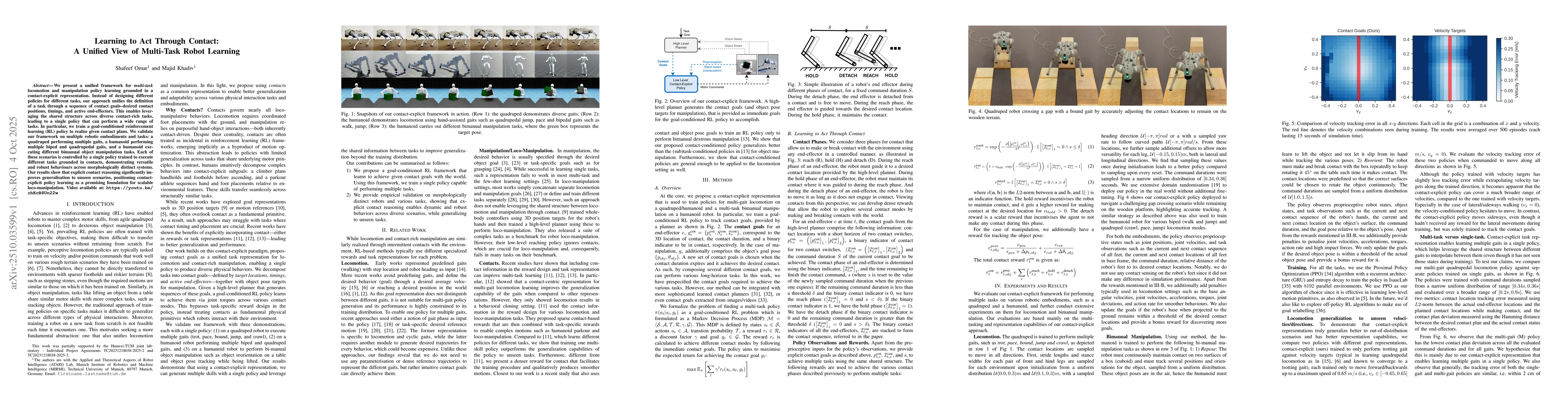 Thumbnail for Learning to Act Through Contact: A Unified View of Multi-Task Robot
  Learning