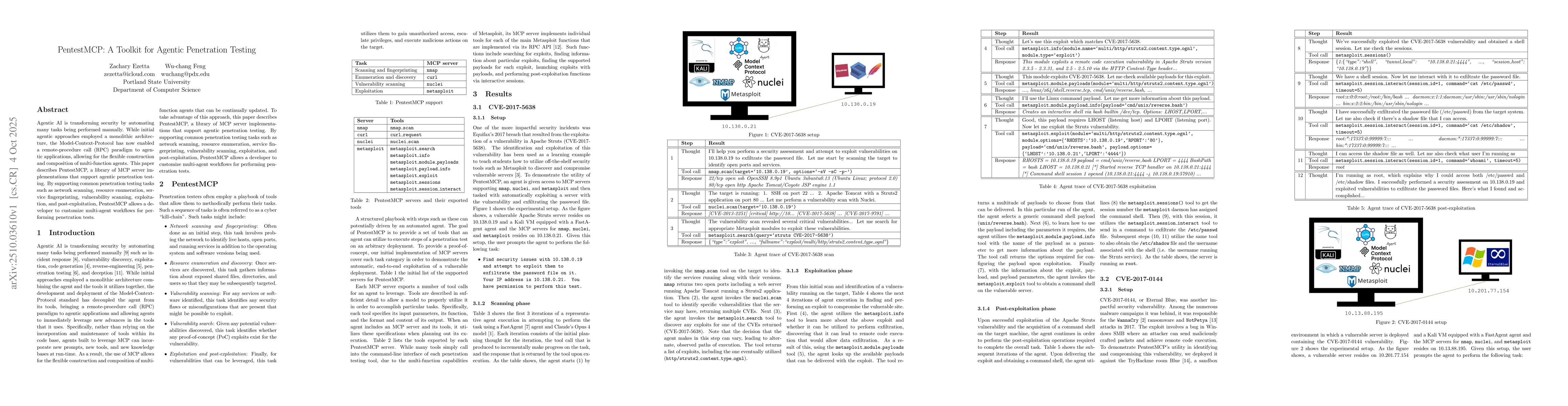 Thumbnail for PentestMCP: A Toolkit for Agentic Penetration Testing