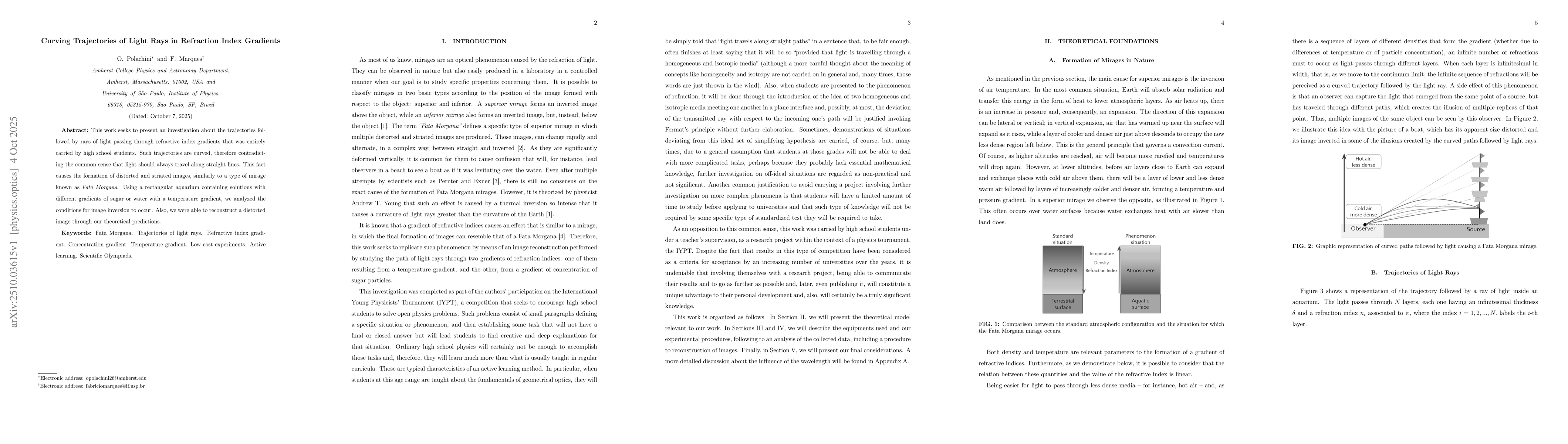 Thumbnail for Curving the Trajectory of Light in Refraction Index Gradients