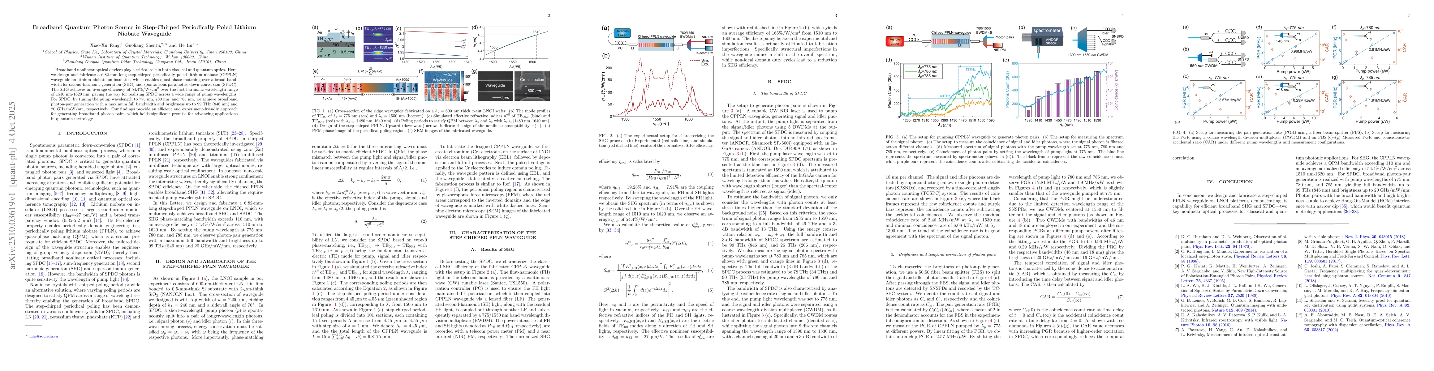 Thumbnail for Broadband Quantum Photon Source in Step-Chirped Periodically Poled
  Lithium Niobate Waveguide