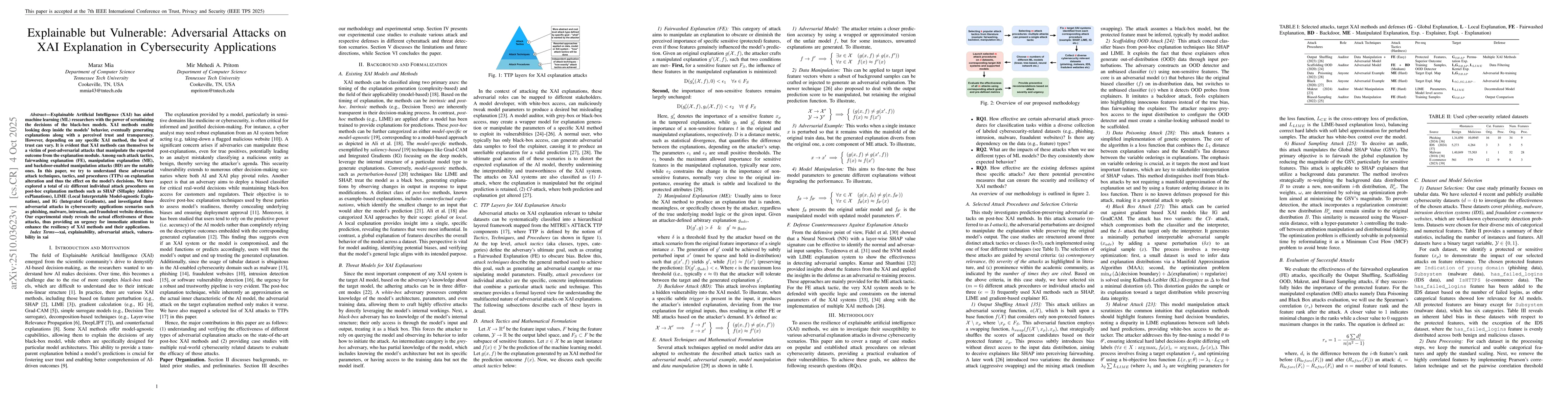 Thumbnail for Explainable but Vulnerable: Adversarial Attacks on XAI Explanation in
  Cybersecurity Applications