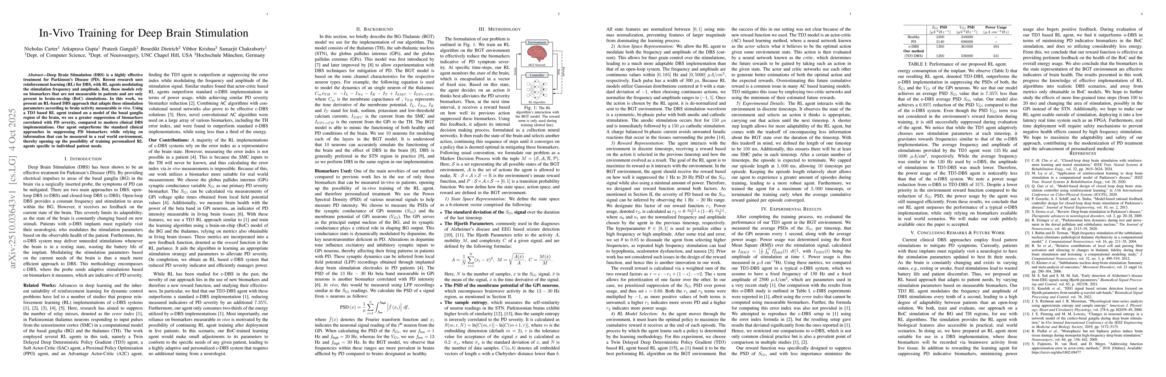 Thumbnail for In-Vivo Training for Deep Brain Stimulation