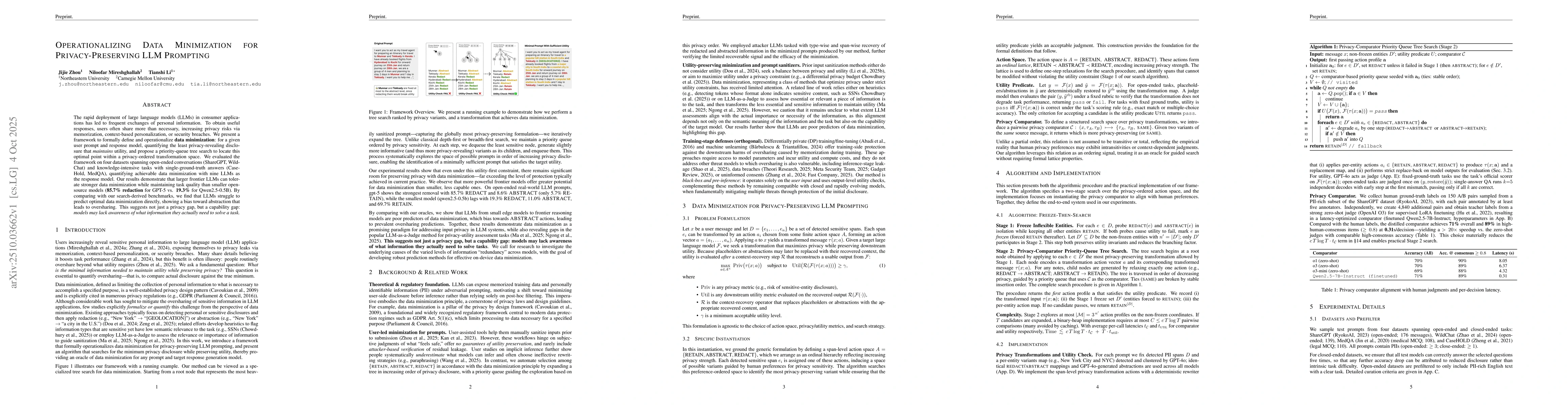Thumbnail for Operationalizing Data Minimization for Privacy-Preserving LLM Prompting