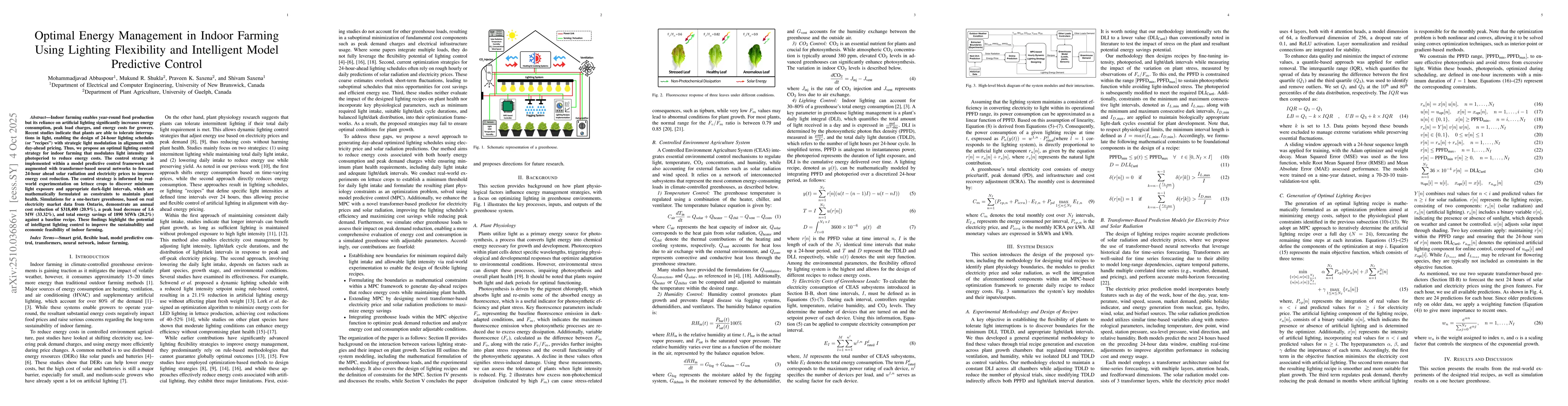 Thumbnail for Optimal Energy Management in Indoor Farming Using Lighting Flexibility
  and Intelligent Model Predictive Control