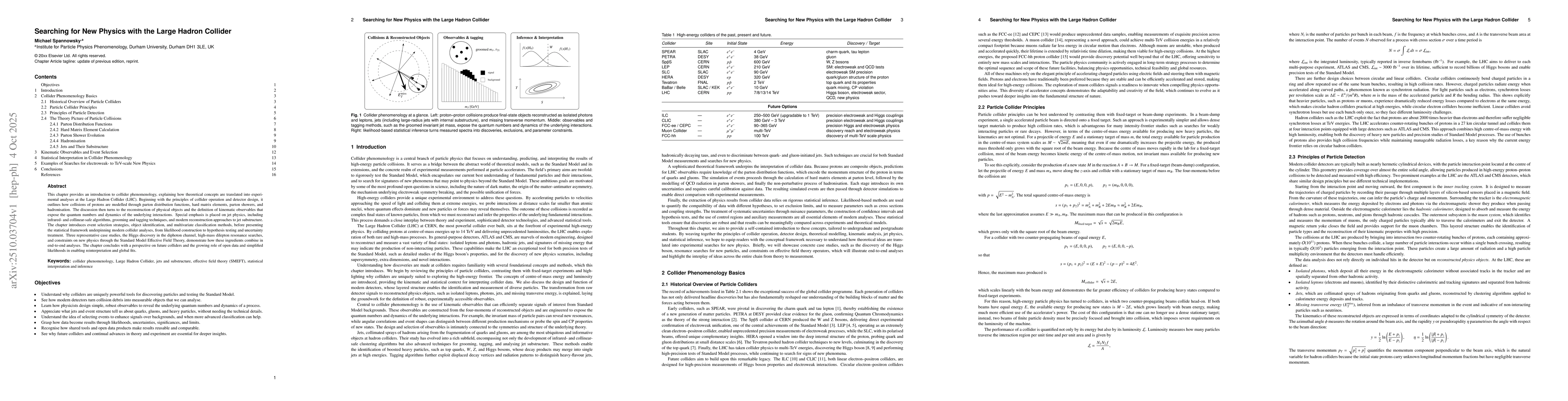 Thumbnail for Searching for New Physics with the Large Hadron Collider