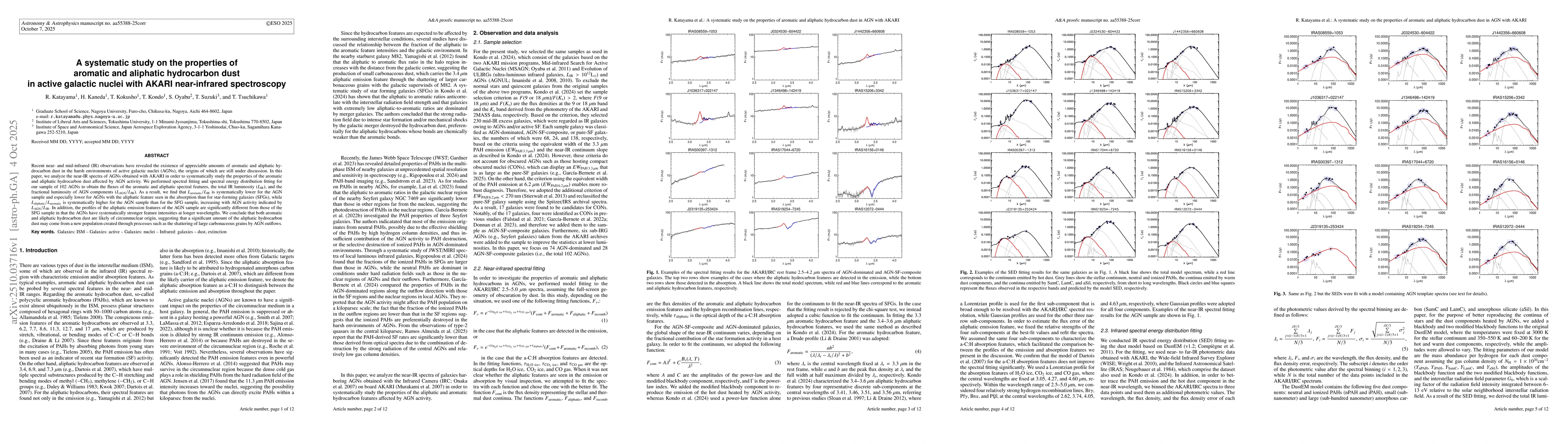 Thumbnail for A systematic study on the properties of aromatic and aliphatic
  hydrocarbon dust in active galactic nuclei with AKARI near-infrared
  spectroscopy