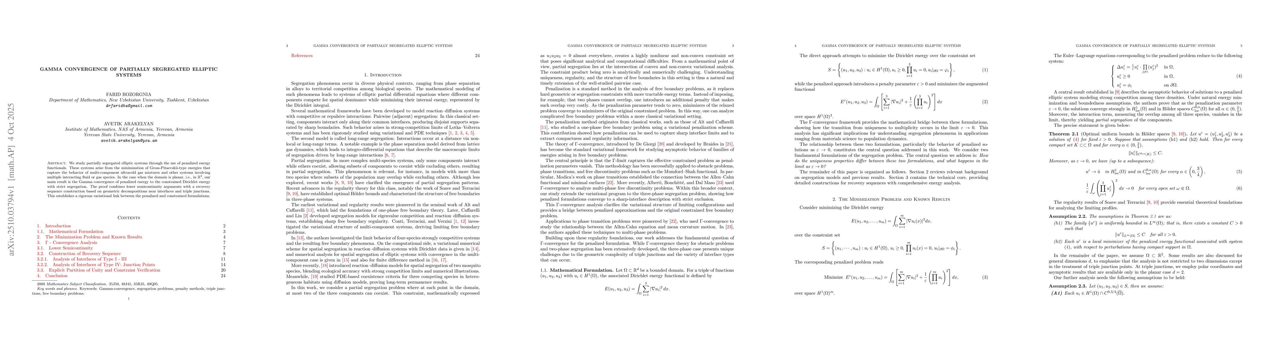 Thumbnail for Gamma Convergence of Partially Segregated Elliptic Systems