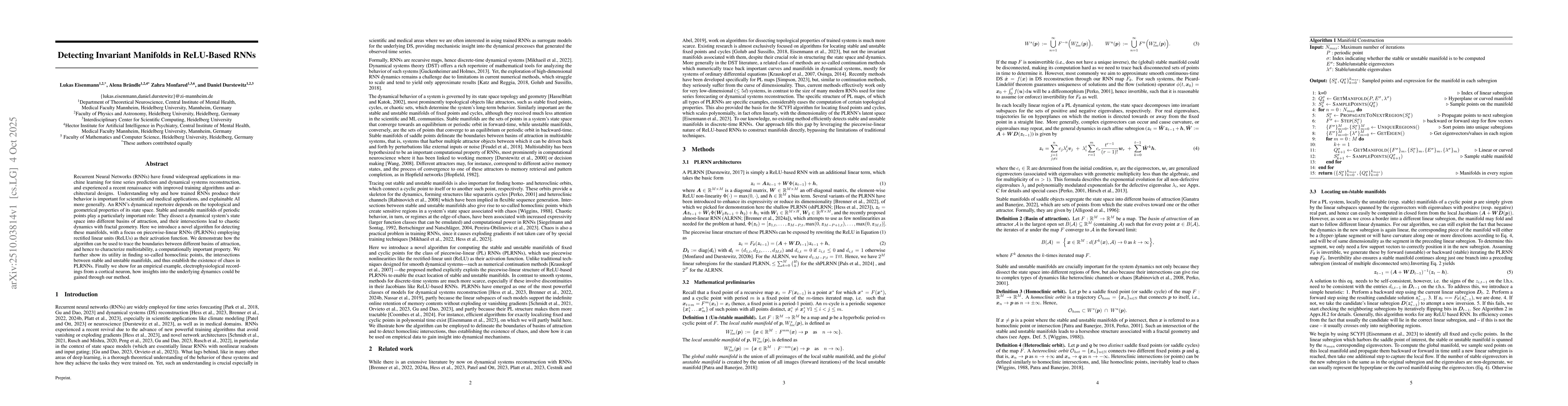 Thumbnail for Detecting Invariant Manifolds in ReLU-Based RNNs