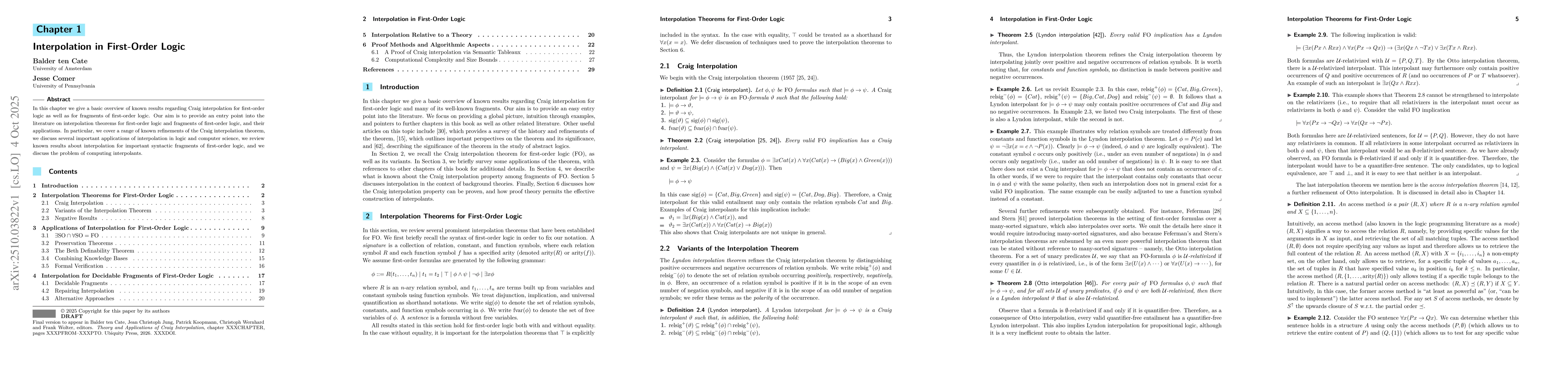 Thumbnail for Interpolation in First-Order Logic