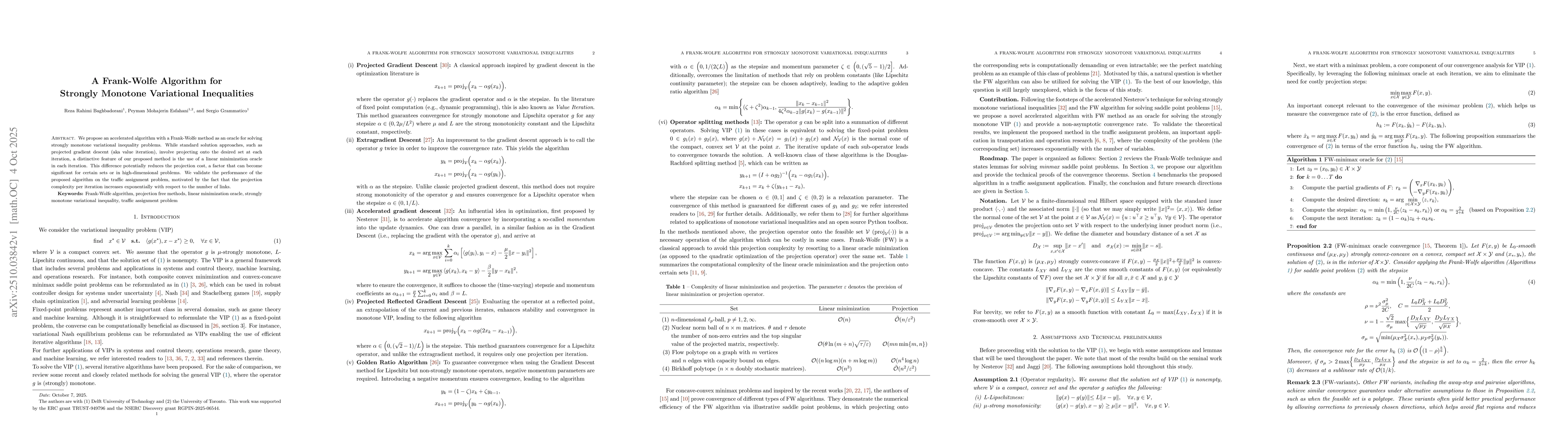 Thumbnail for A Frank-Wolfe Algorithm for Strongly Monotone Variational Inequalities