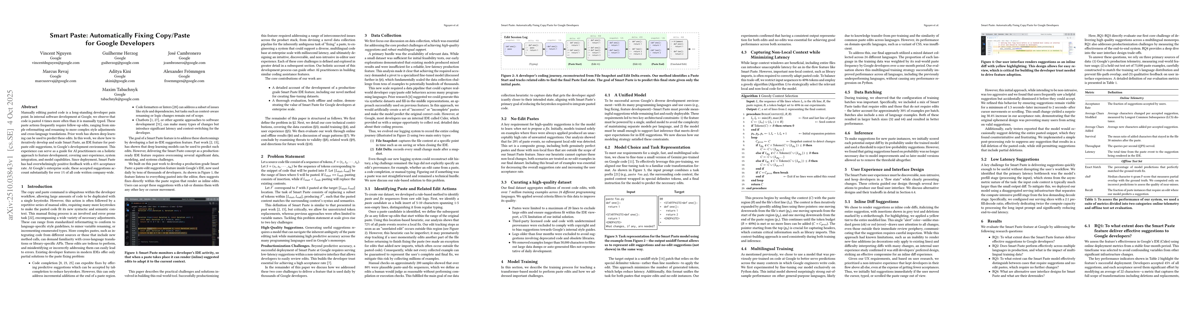 Thumbnail for Smart Paste: Automatically Fixing Copy/Paste for Google Developers