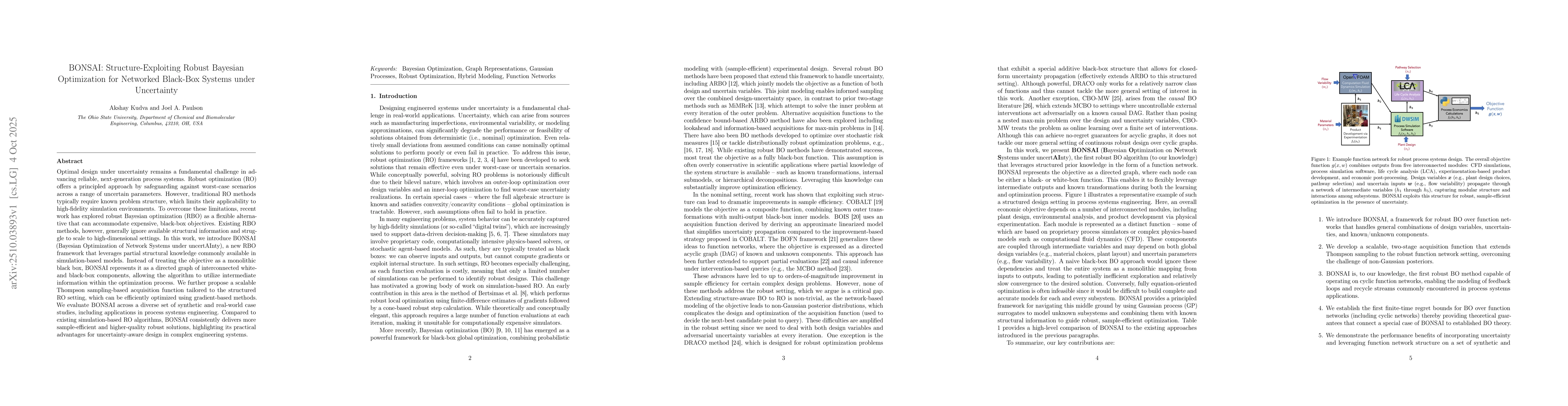 Thumbnail for BONSAI: Structure-exploiting robust Bayesian optimization for networked
  black-box systems under uncertainty