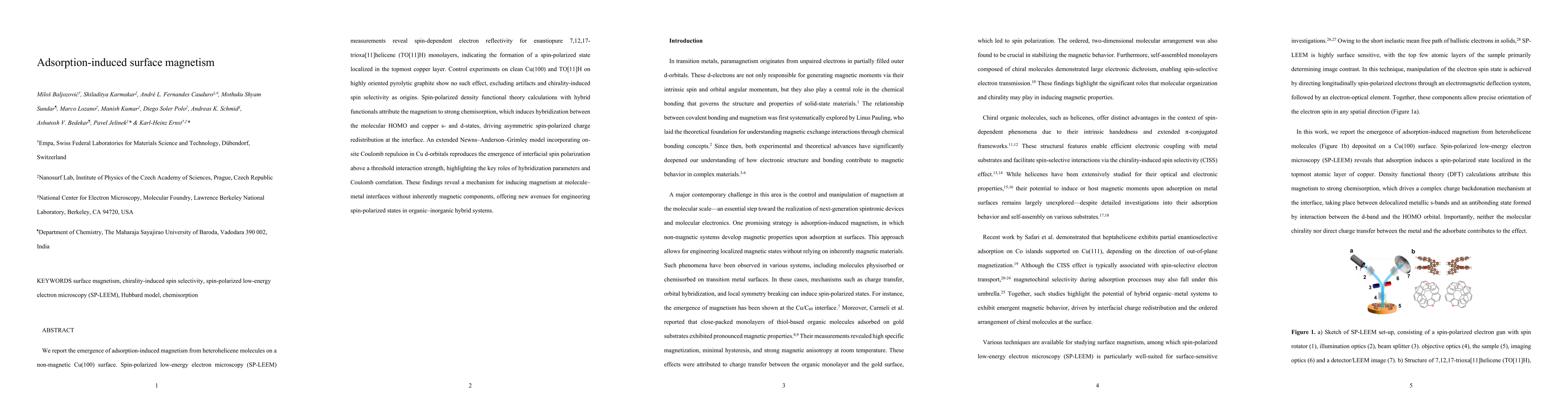 Thumbnail for Adsorption-induced surface magnetism