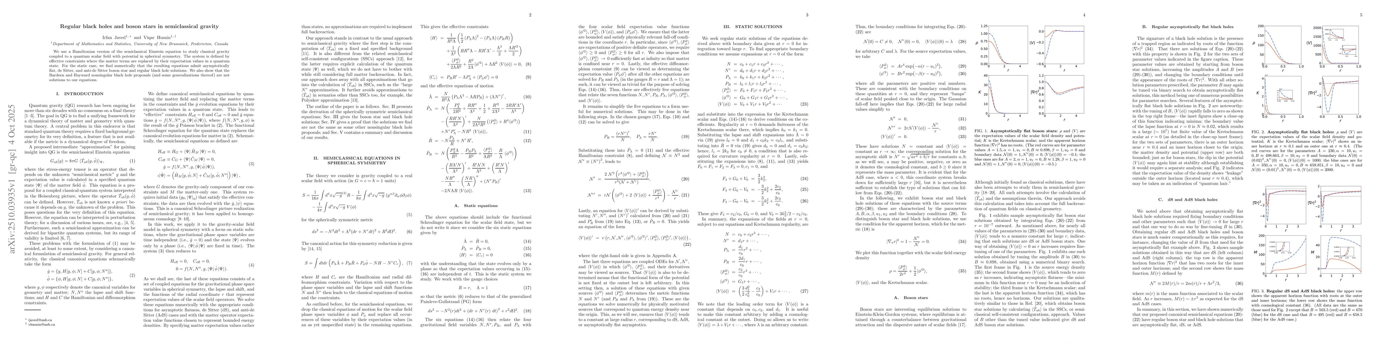 Thumbnail for Regular black holes and boson stars in semiclassical gravity