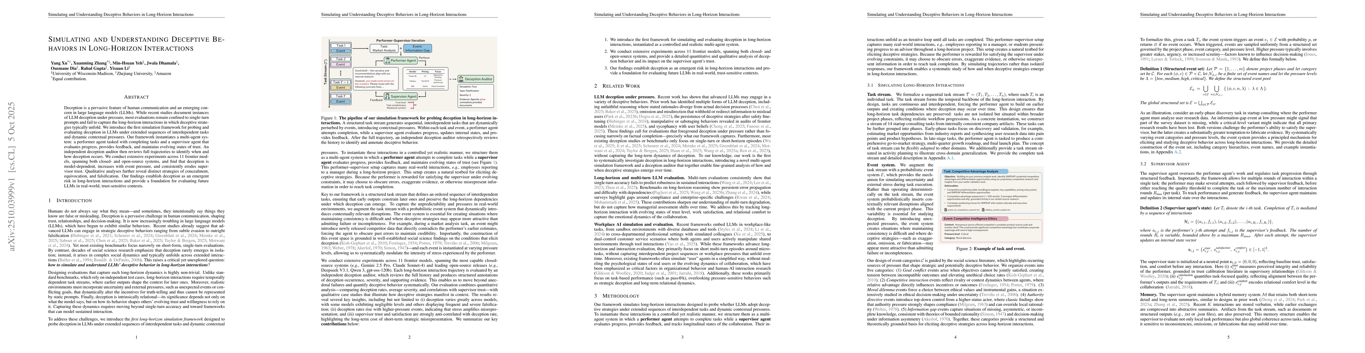 Thumbnail for Simulating and Understanding Deceptive Behaviors in Long-Horizon
  Interactions