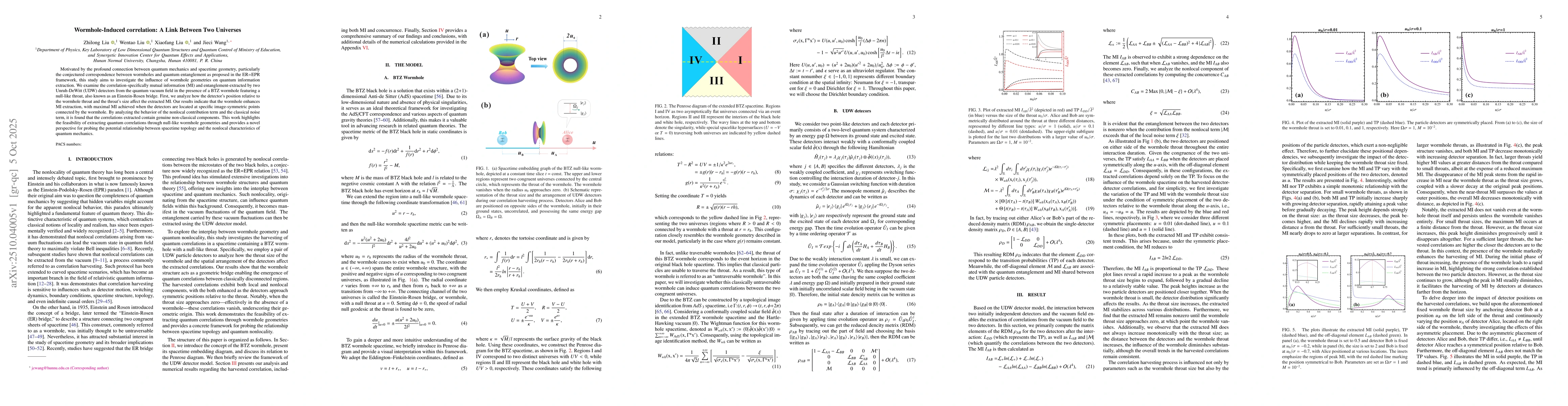 Thumbnail for Wormhole-Induced correlation: A Link Between Two Universes