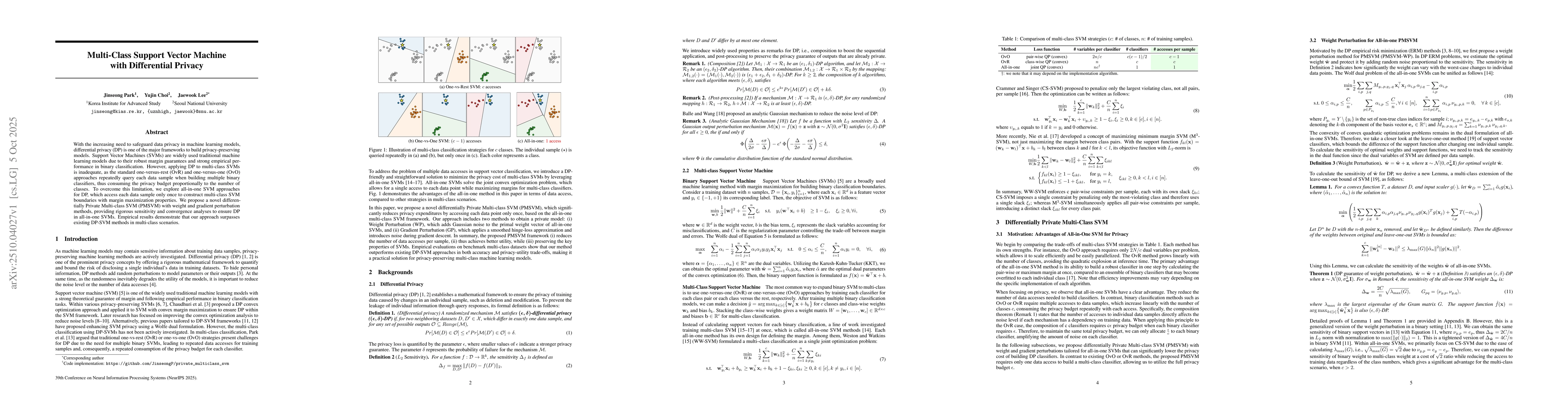 Thumbnail for Multi-Class Support Vector Machine with Differential Privacy