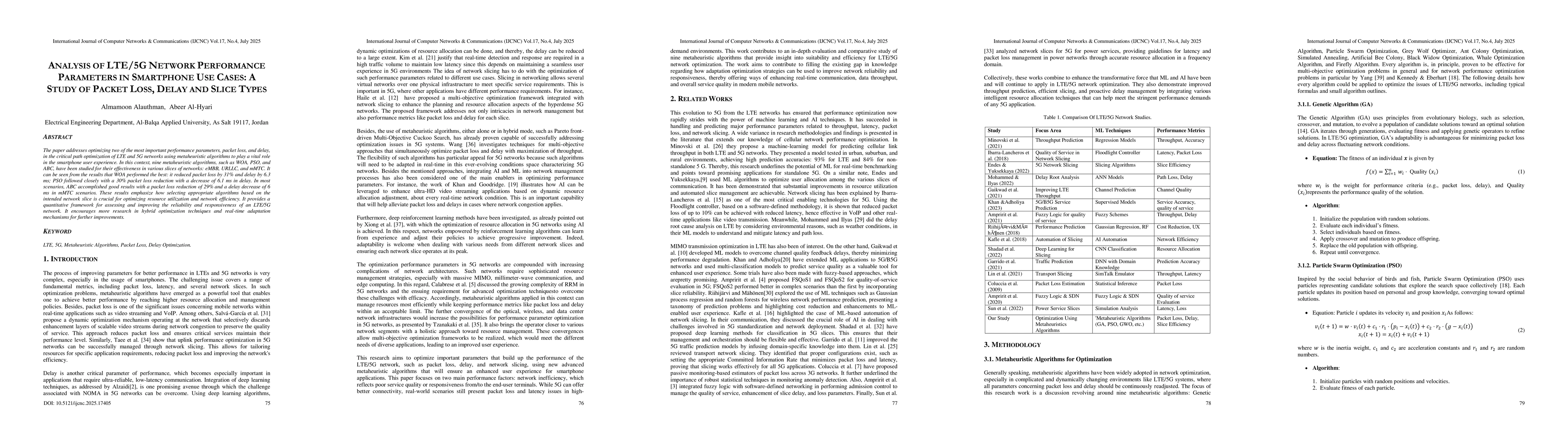 Thumbnail for Analysis of LTE/5G Network Performance Parameters in Smartphone Use
  Cases: A Study of Packet Loss, Delay, and Slice Types