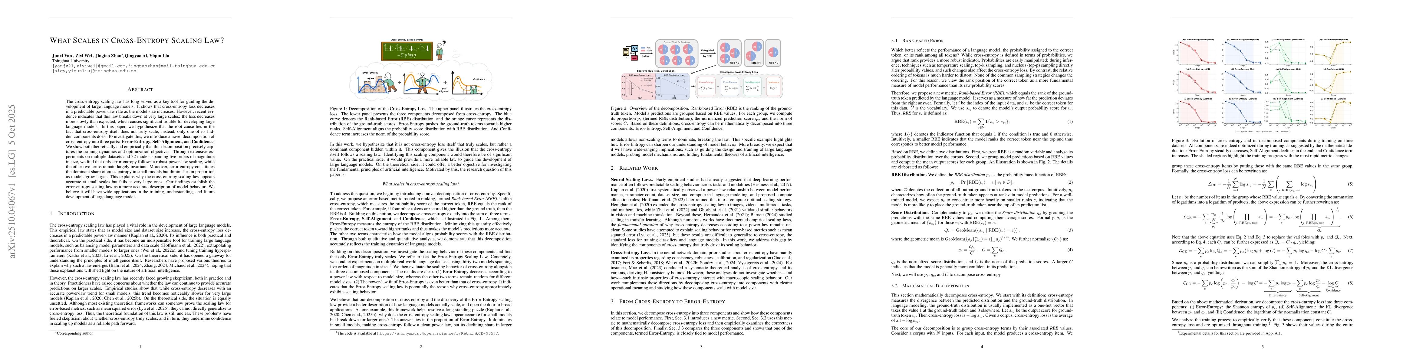 Thumbnail for What Scales in Cross-Entropy Scaling Law?