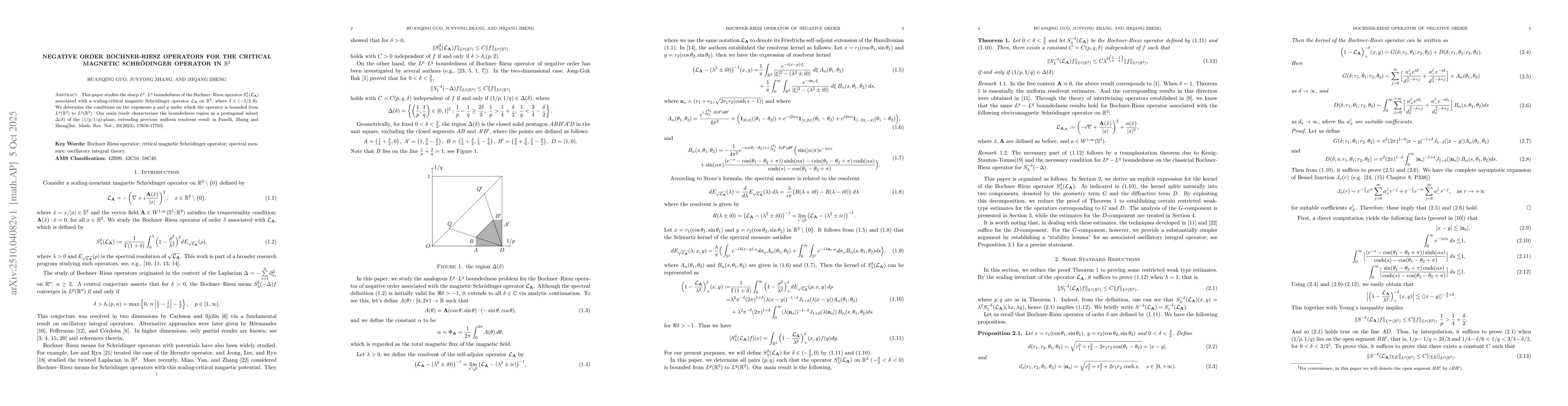 Thumbnail for Negative Order Bochner-Riesz Operators for the Critical Magnetic
  Schrödinger Operator in $\mathbb{R}^2$