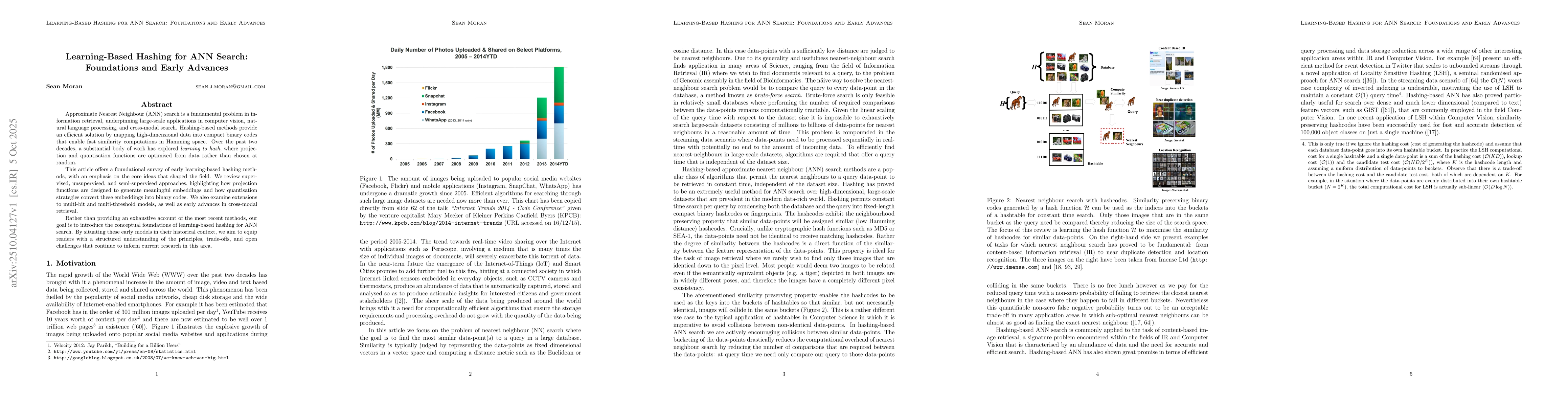 Thumbnail for Learning-Based Hashing for ANN Search: Foundations and Early Advances