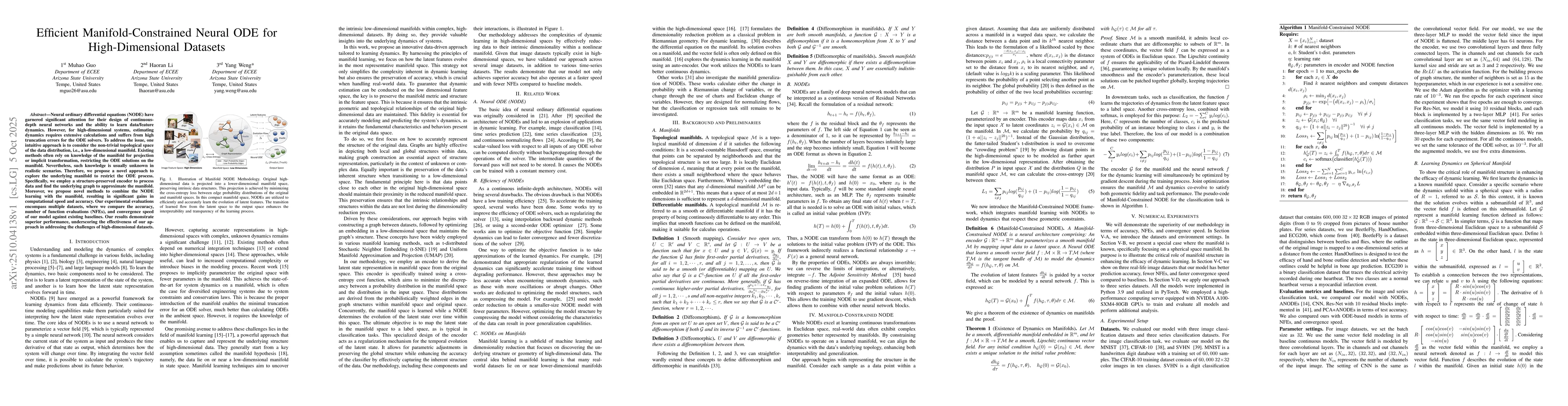 Thumbnail for Efficient Manifold-Constrained Neural ODE for High-Dimensional Datasets