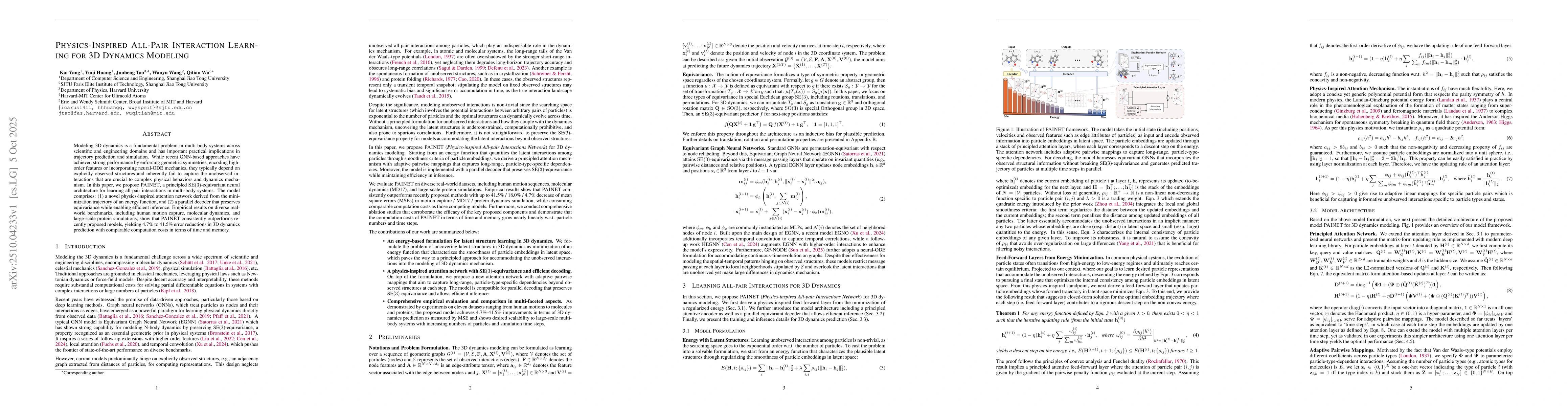 Thumbnail for Physics-Inspired All-Pair Interaction Learning for 3D Dynamics Modeling
