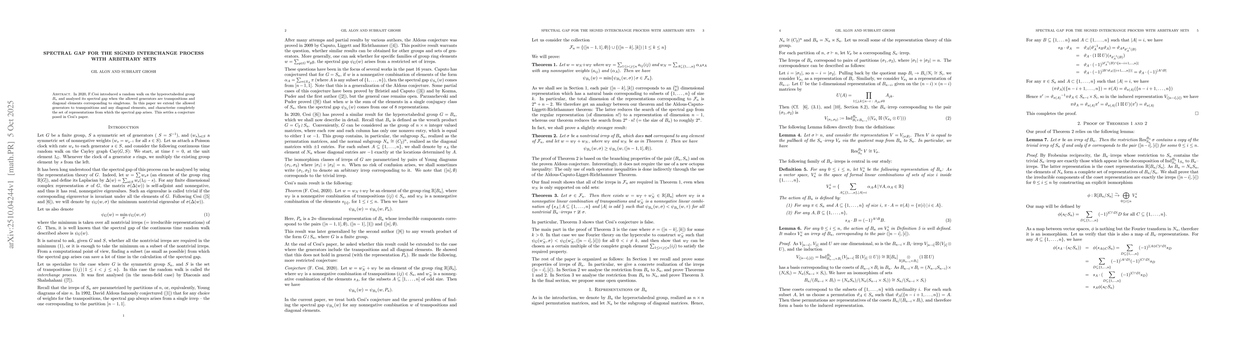 Thumbnail for Spectral gap for the signed interchange process with arbitrary sets
