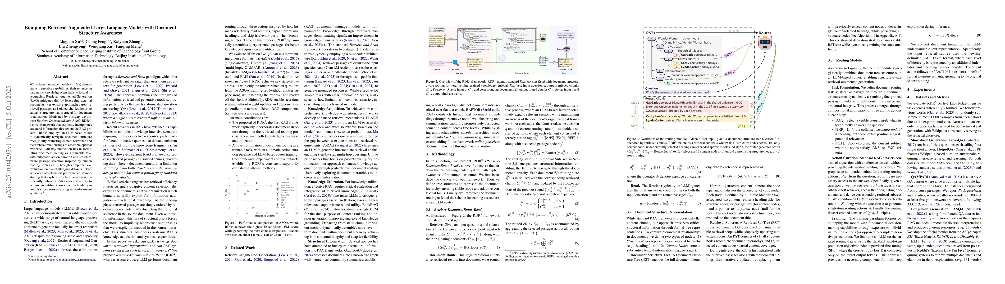 Thumbnail for Equipping Retrieval-Augmented Large Language Models with Document
  Structure Awareness