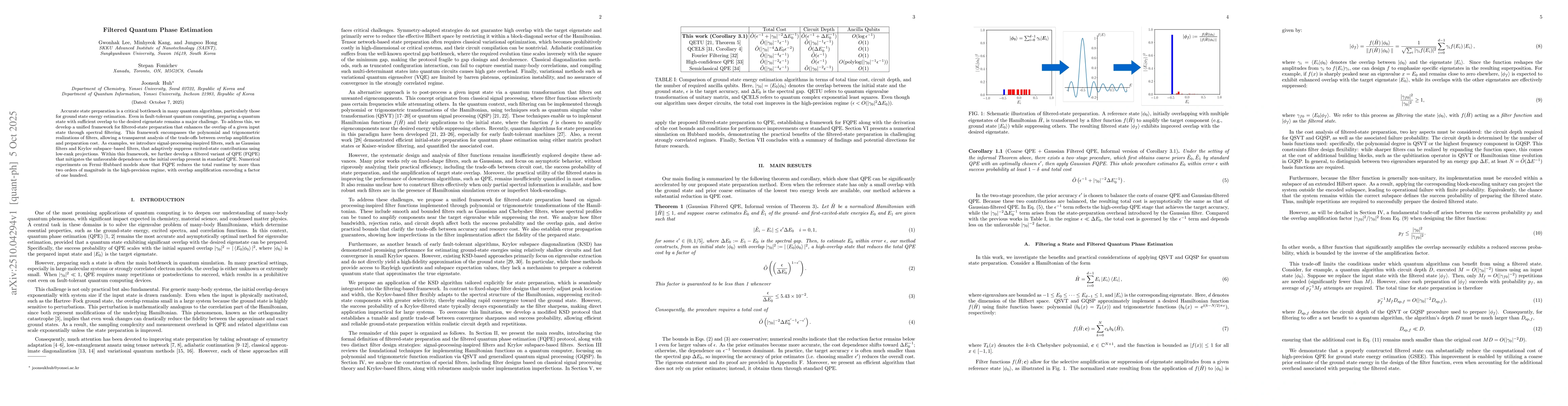 Thumbnail for Filtered Quantum Phase Estimation