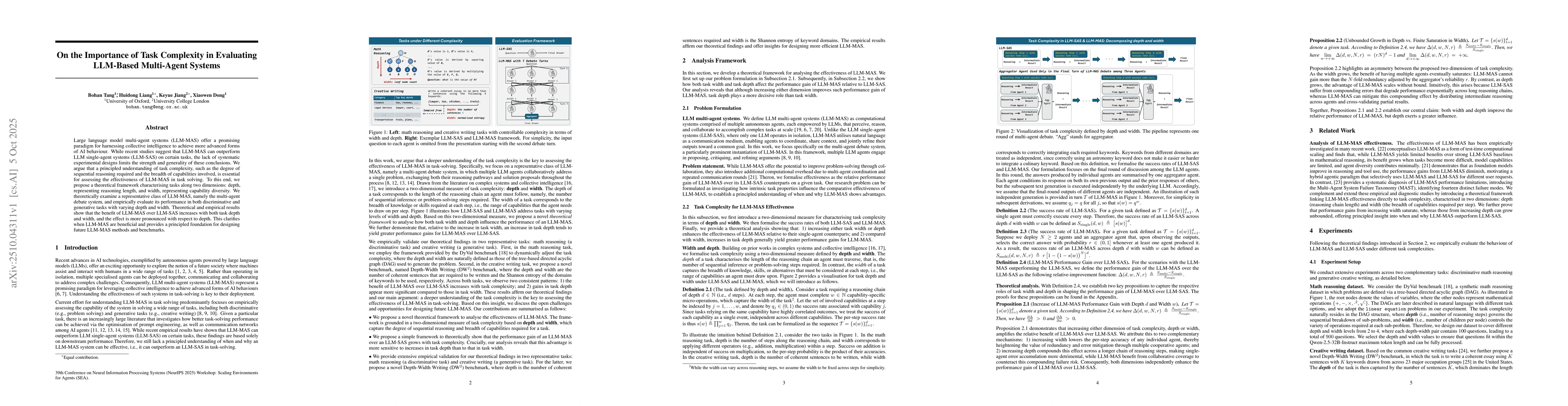 Thumbnail for On the Importance of Task Complexity in Evaluating LLM-Based Multi-Agent
  Systems