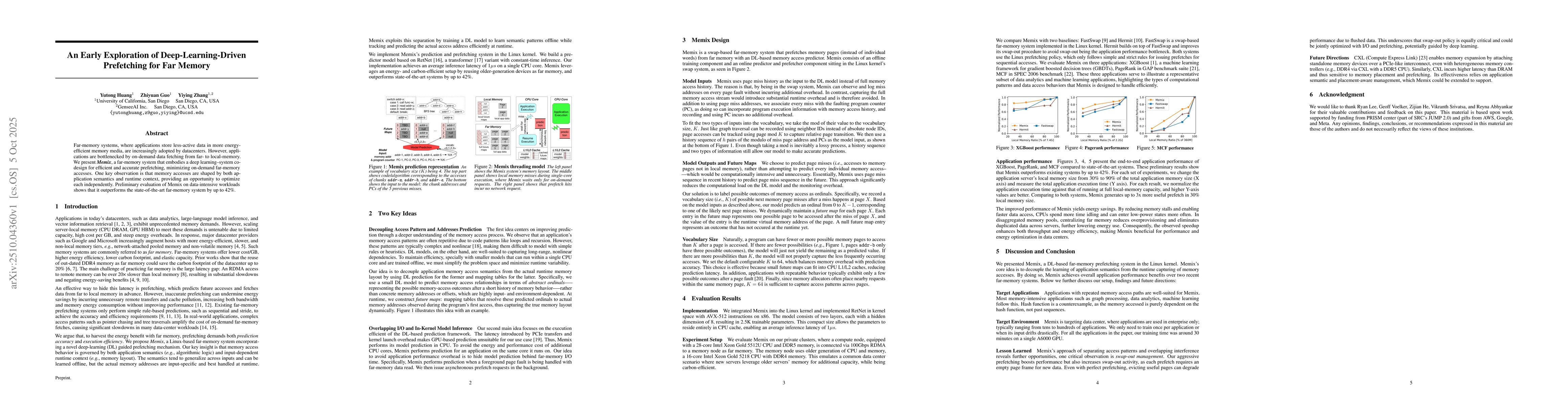 Thumbnail for An Early Exploration of Deep-Learning-Driven Prefetching for Far Memory