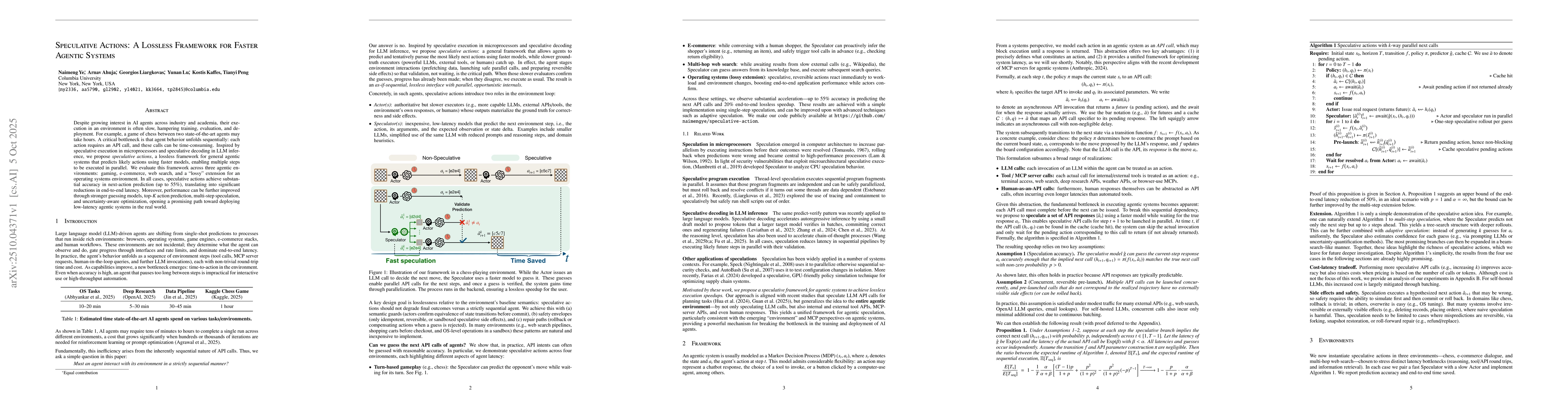 Thumbnail for Speculative Actions: A Lossless Framework for Faster Agentic Systems