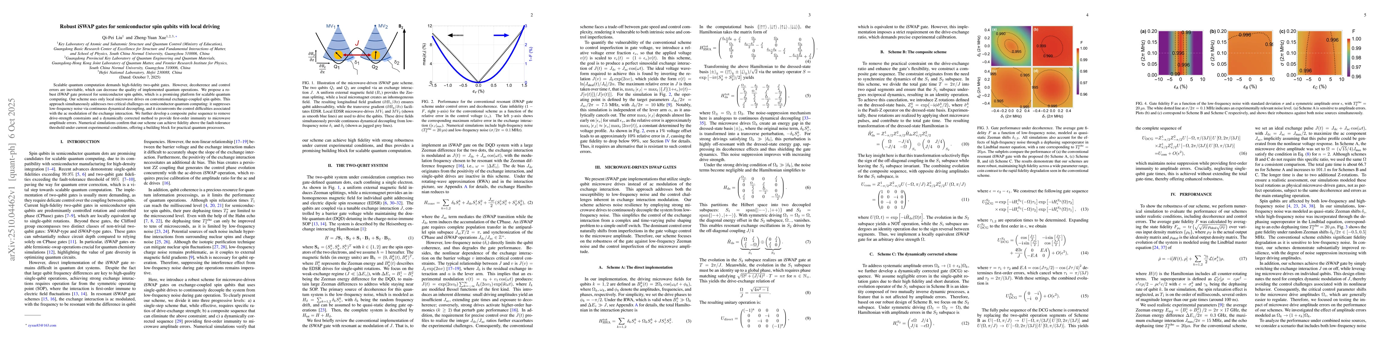 Thumbnail for Robust iSWAP gates for semiconductor spin qubits with local driving
