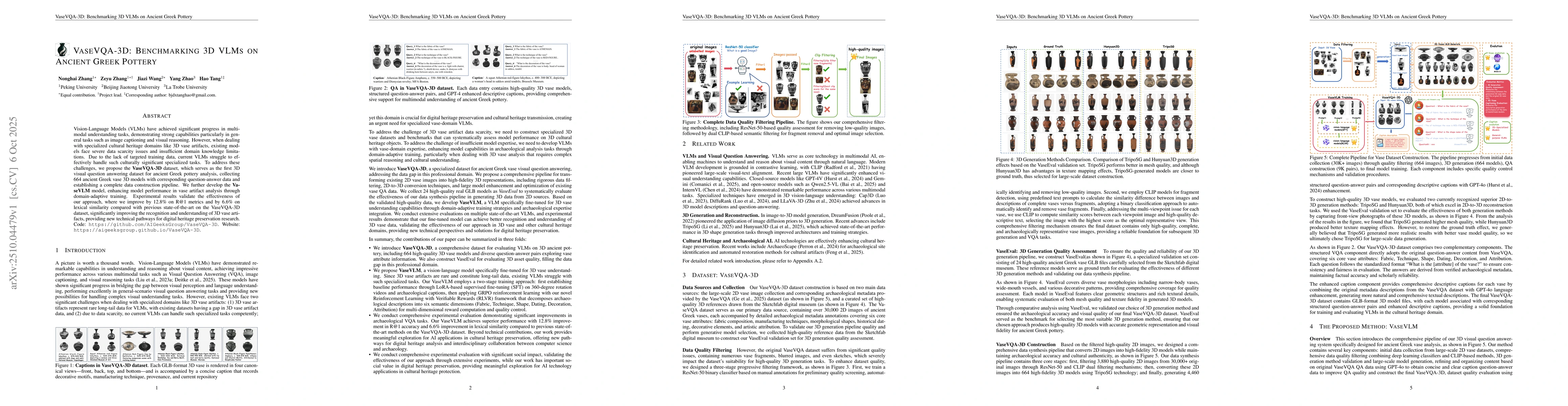 Thumbnail for VaseVQA-3D: Benchmarking 3D VLMs on Ancient Greek Pottery