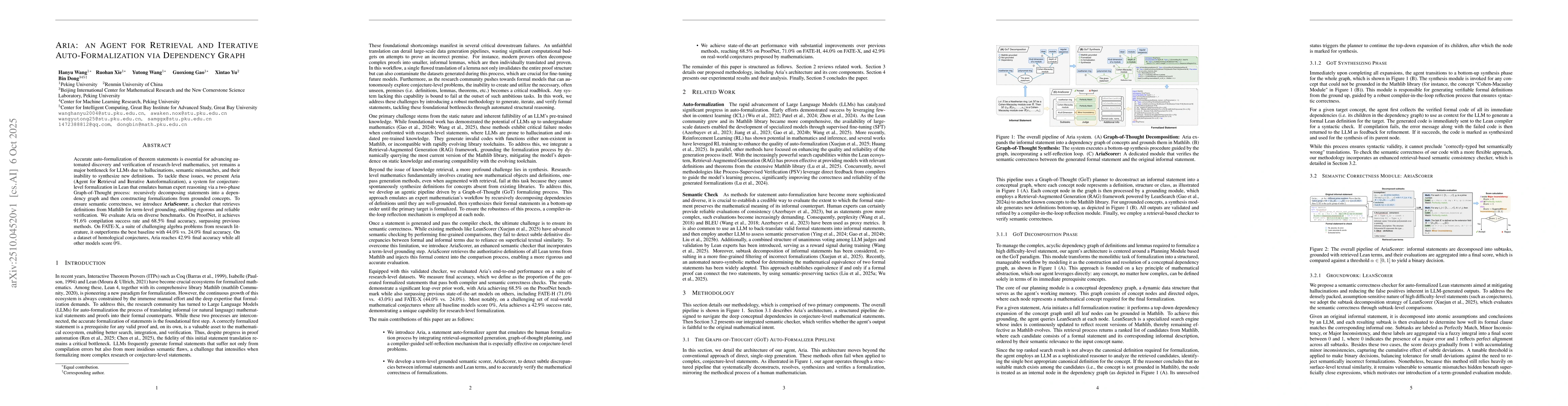 Thumbnail for Aria: An Agent For Retrieval and Iterative Auto-Formalization via
  Dependency Graph