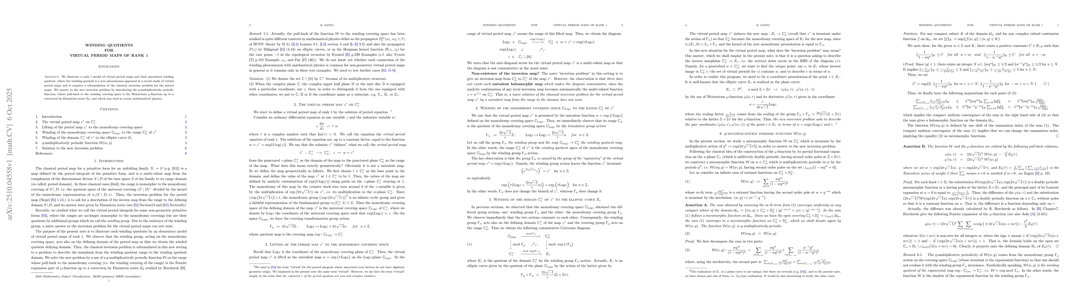 Thumbnail for Winding quotients for virtual period maps of rank 1