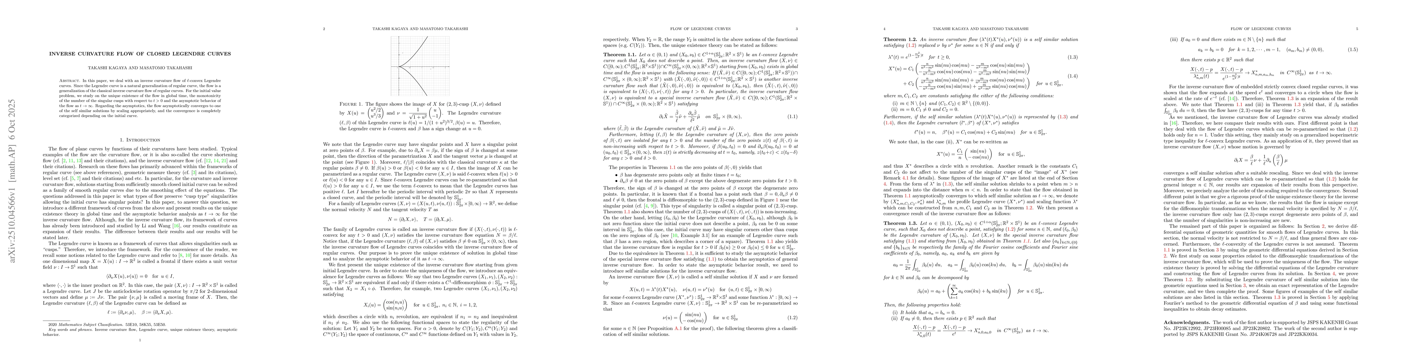 Thumbnail for Inverse curvature flow of closed Legendre curves