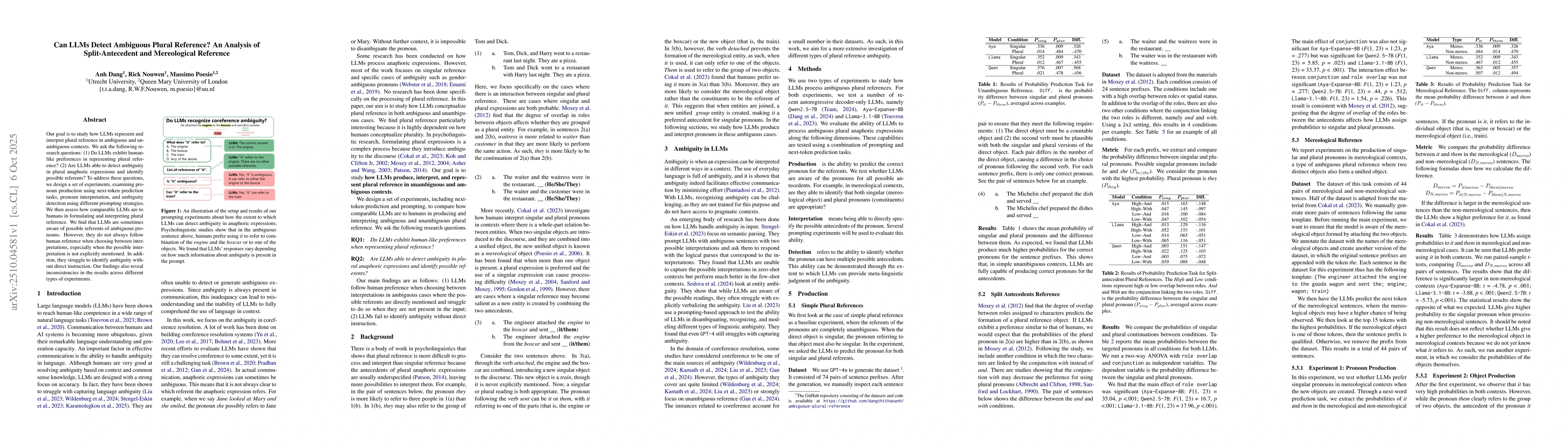 Thumbnail for Can LLMs Detect Ambiguous Plural Reference? An Analysis of
  Split-Antecedent and Mereological Reference