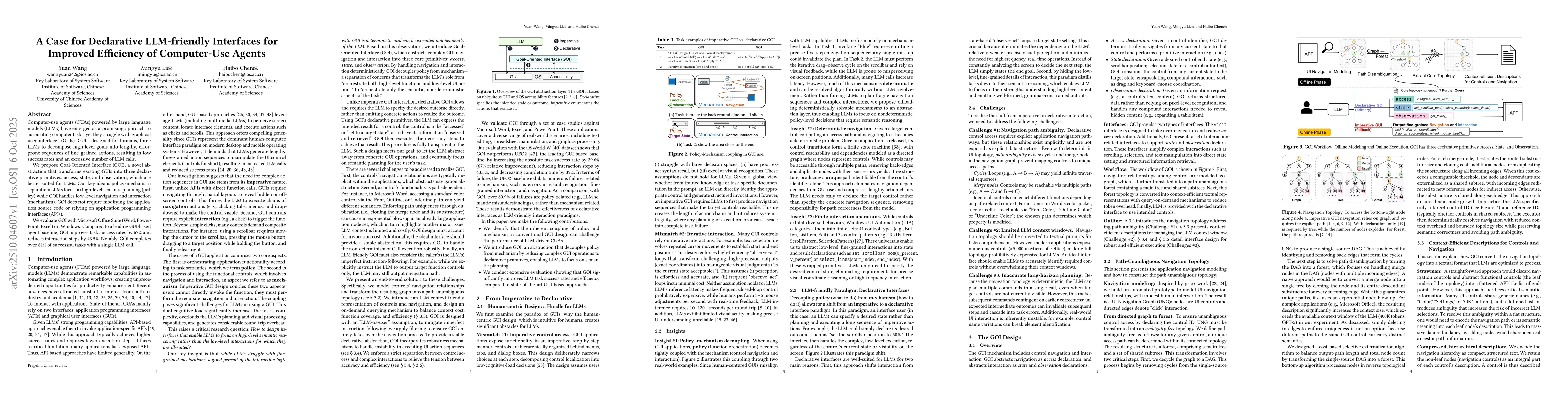 Thumbnail for A Case for Declarative LLM-friendly Interfaces for Improved Efficiency
  of Computer-Use Agents
