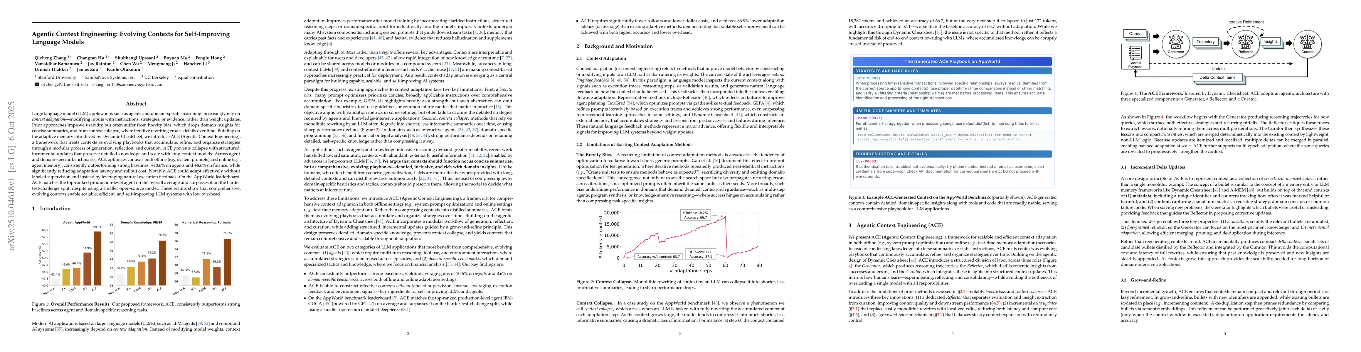 Thumbnail for Agentic Context Engineering: Evolving Contexts for Self-Improving
  Language Models