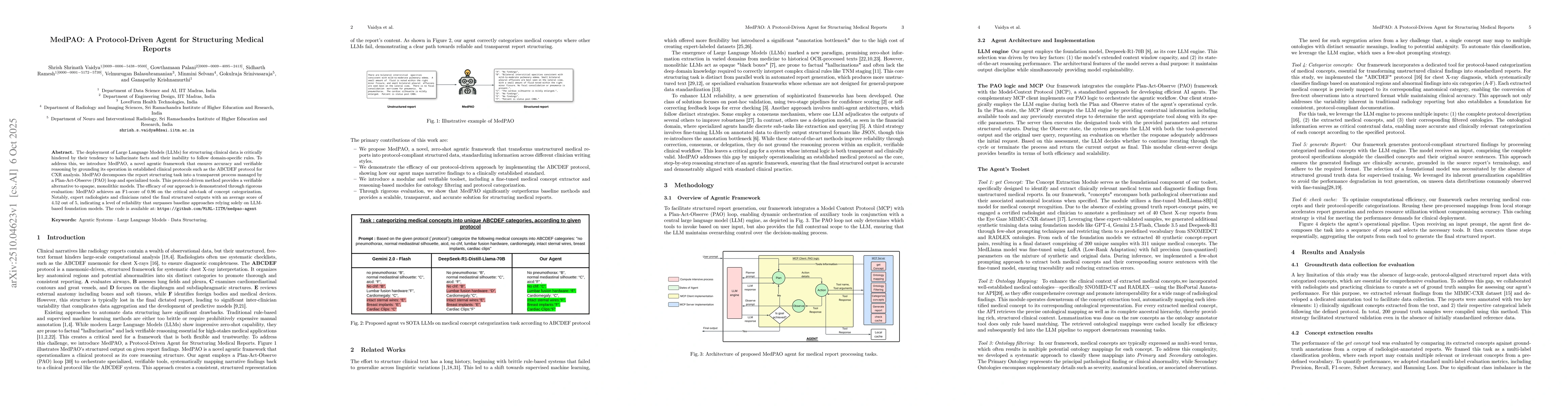 Thumbnail for MedPAO: A Protocol-Driven Agent for Structuring Medical Reports