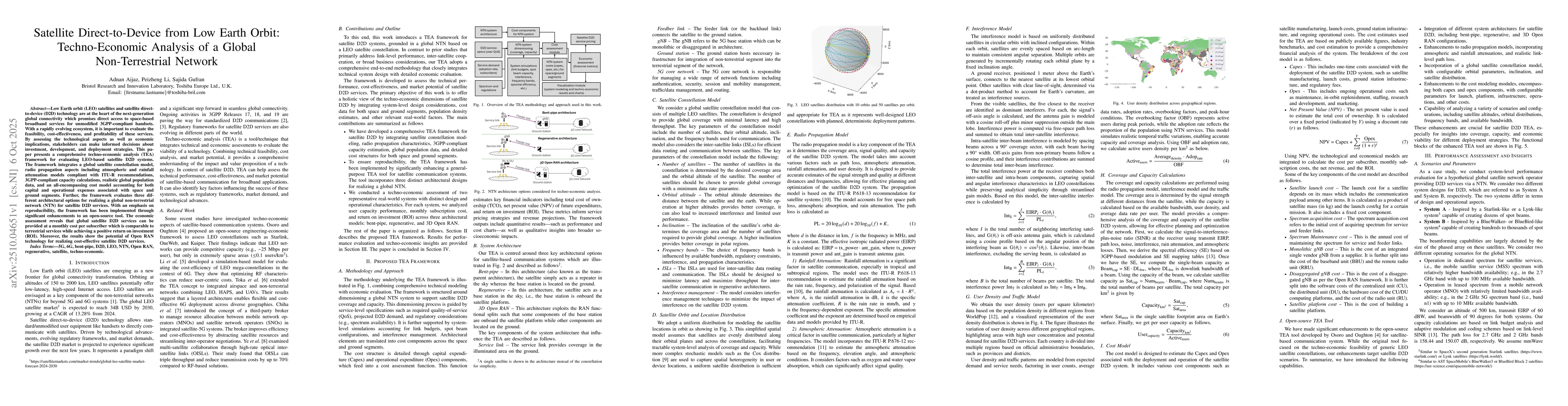 Thumbnail for Satellite Direct-to-Device from Low Earth Orbit: Techno-Economic
  Analysis of a Global Non-Terrestrial Network
