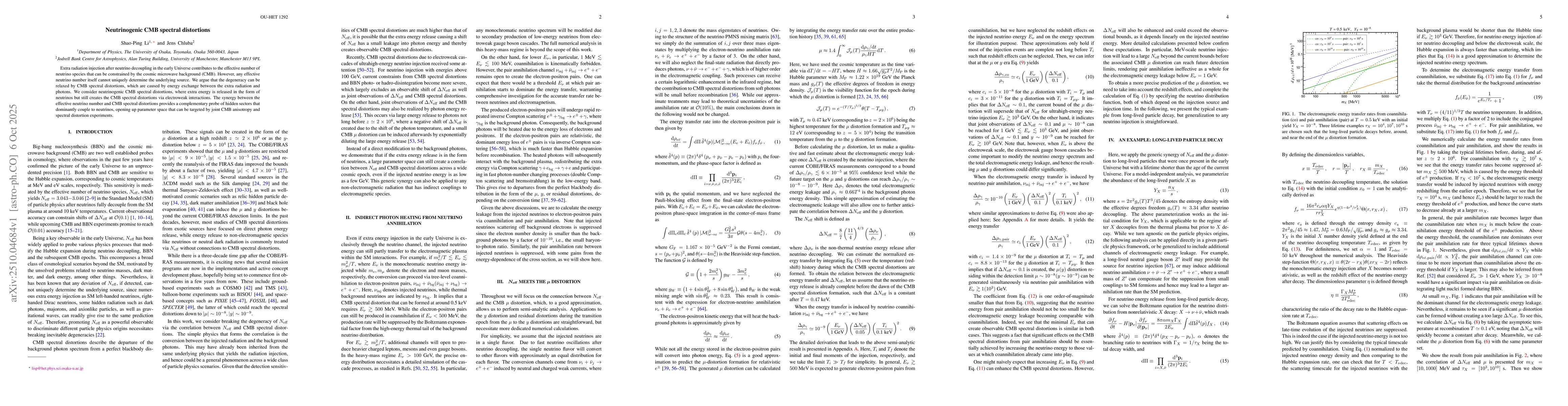 Thumbnail for Neutrinogenic CMB spectral distortions
